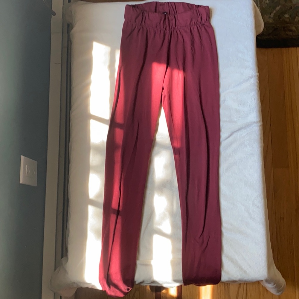 red leggings